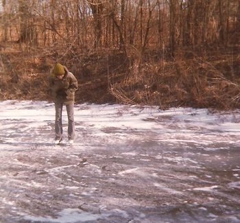 Cammie Ice Skating on Sugar Creek